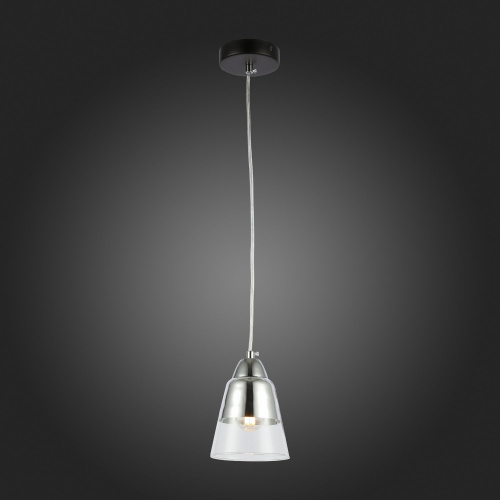 SLE102903-01 Подвес Черный, Хром/Прозрачный E27 1*40W LIRINO фото 6