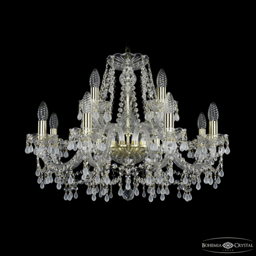 Люстра хрустальная 1410/8+4/240 G V0300 Bohemia Ivele Crystal (Богемия Ивеле Кристалл)