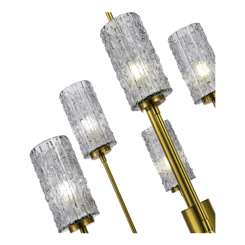 SL1240.303.06 Люстра подвесная ST-Luce Латунь/Дымчатый E27 6*60W GACCIOLO фото 3