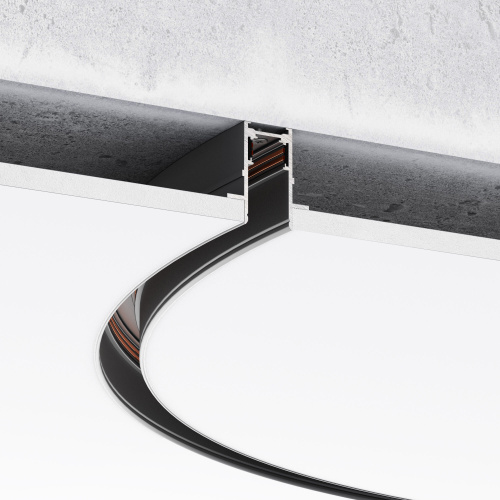 Slim Magnetic Встраиваемый радиусный шинопровод черный ⌀ 1200мм 85159/00 фото 2