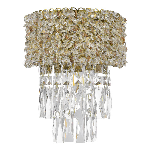 SL1637.301.02 Светильник настенный ST-Luce Латунь/Прозрачный, Янтарный E14 2*60W SELINE фото 3