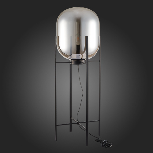 SL1050.725.01 Торшер ST-Luce Черный/Дымчатый E27 1*40W (из 2-х коробок) BURASCA фото 3