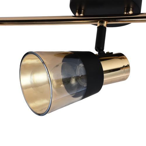 Настенно-потолочный свет Escada 684/3P E14*40W Black/Gold фото 4