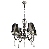 Хрустальная подвесная люстра Lumina Deco Fabione LDP 1200-4 BK