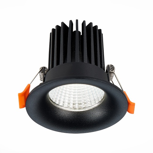 ST703.438.10 Св-к встр. Черный LED 1*10W 3000K 900Lm Ra>90 38° IP20 D85xH75 170-240V Встраиваемые светильники фото 4