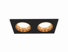Комплект встраиваемого светильника Ambrella light Techno Spot XC6526004 SBK/PYG черный песок/золото желтое полированное (C6526, N6113)
