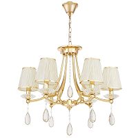 Хрустальная подвесная люстра Lumina Deco Dominni LDP 9268-6 GD