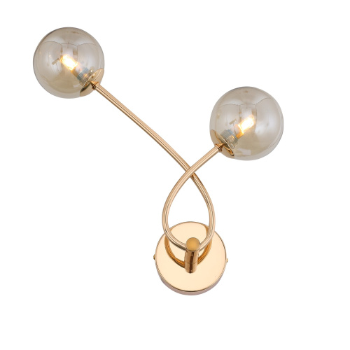 SL435.201.02 Бра ST-Luce Золотистый/Коньячный G9 2*3W PARLLAONE фото 9