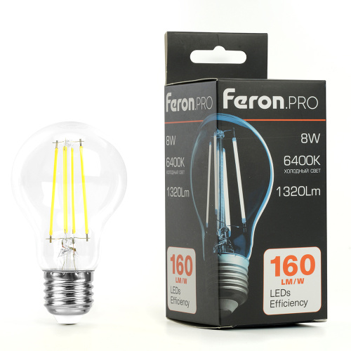 Лампа светодиодная Feron.PRO LB-1108 Шар E27 1320LM 8W 175-265V 6400K фото 9