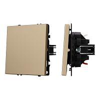 Механизм выключателя одноклавишный непроходной SWT-NOBE-MK01-SFPL-GD (230V, 10A) Arlight 054244