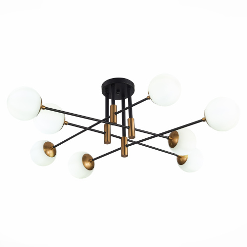 SL1203.402.08 Люстра потолочная ST-Luce Бронза,Черный/Белый E27 8*40W LIMANO фото 4