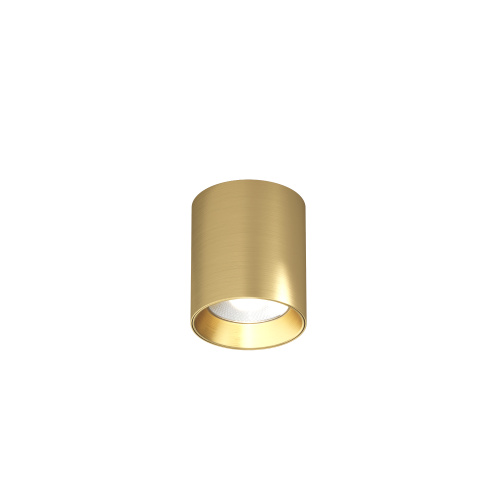 DK2610-SB Накладной светильник SHINE TUBE со светодиодом, D70*H80, IP20, 3000К, 10W, RA?90, сатинированная латунь, алюминий фото 2
