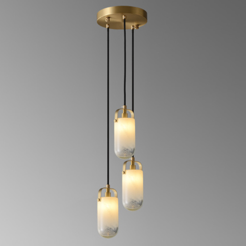 Подвесной светильник MT9056-3H brass фото 6