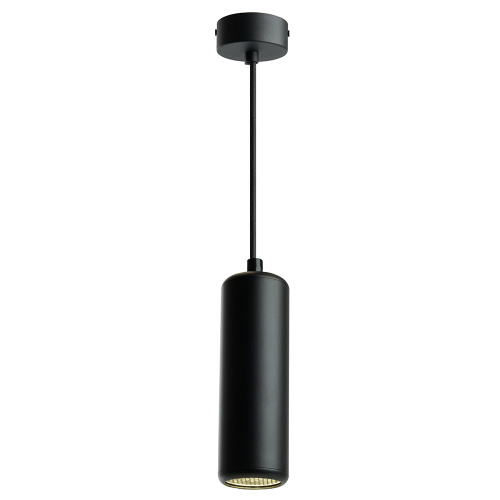 Светильник потолочный Feron ML1841 Barrel ECHO levitation MR16 35W, 230V, GU10, чёрный, с антибликовой сеточкой, на подвесе 1,2 м