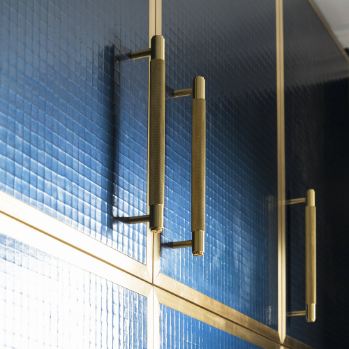 Ручка-скоба Pull Bar Cross Brass фото 5