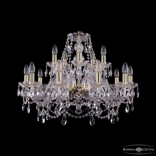 Люстра хрустальная 1411/10+5/240 G Люстра хрустальная 1411/10+5/240 G
