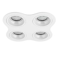 Комплект из светильников и рамки Lightstar Domino Round (214646+214606+214606+214606+214606) D64606060606