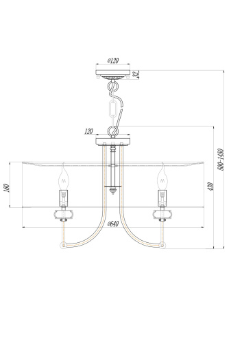Подвесной светильник Maytoni ARM006PL-08G фото 3