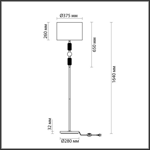 Торшер Odeon Light Classic Candy 4861/1F фото 8