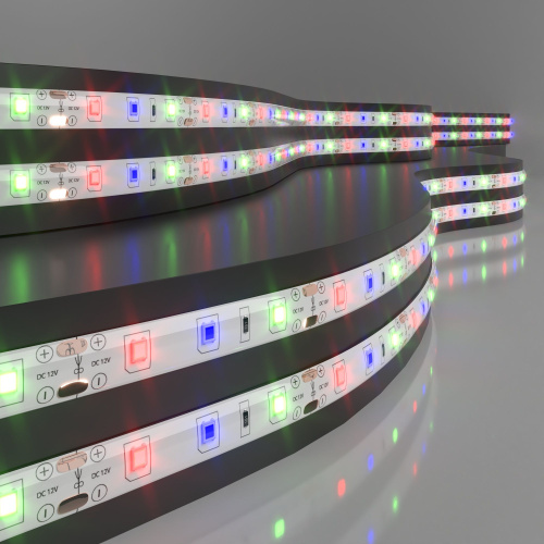 Светодиодная лента 12 В 4,8 Вт/м 60 Led/м 2835 IP65, RGB, 5 м Лента светодиодная 12V 4,8W 60Led 2835 IP65 RGB, 5м