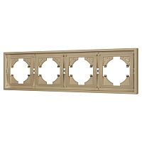 Рамка пластиковая FRM-TENDO-SFPL-4-GD Arlight 054663