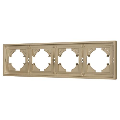 Рамка пластиковая FRM-TENDO-SFPL-4-GD Arlight 054663