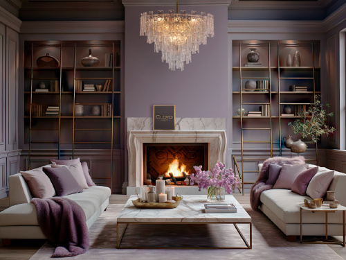 Люстра Cloyd PARSIFAL-A C16 / Ø80 см - шток - латунь (арт.11077)