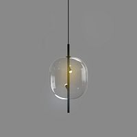 Подвесной светильник 10018P/1 black/clear