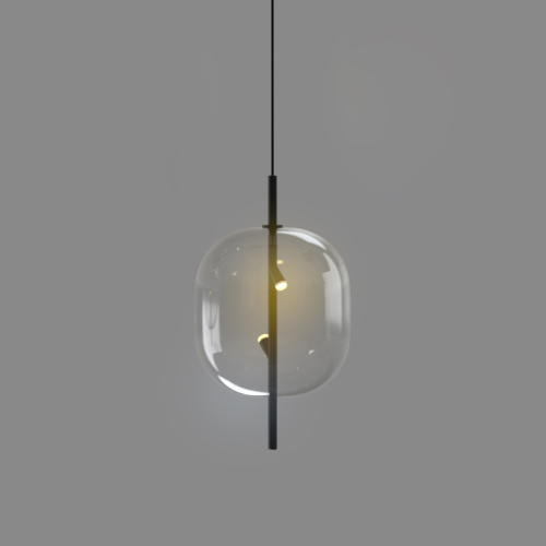 Подвесной светильник 10018P/1 black/clear