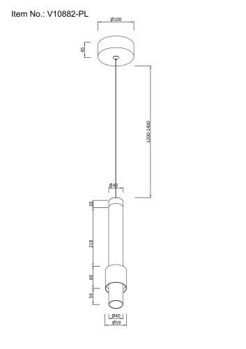 Светильник подвесной светодиодный Moderli V10882-PL Elli фото 5