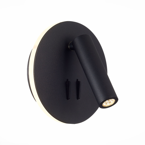 SL1586.413.01 Светильник настенный Черный LED 1*8W 3000K 624Lm Ra>80 24° IP20 L-xW155xH155 170-240V Настенные светильники фото 4