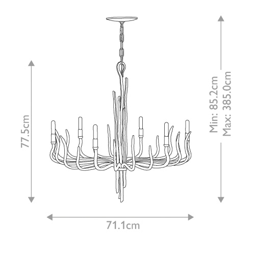 Люстра Hinkley, Арт. HK-SPYRE6C-MMB фото 2