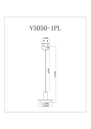 Светодиодный подвесной светильник Moderli V5050-1PL Solumn фото 2