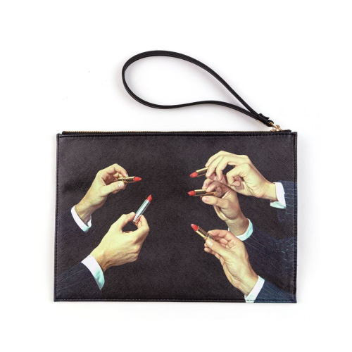 Клатч Lipsticks black