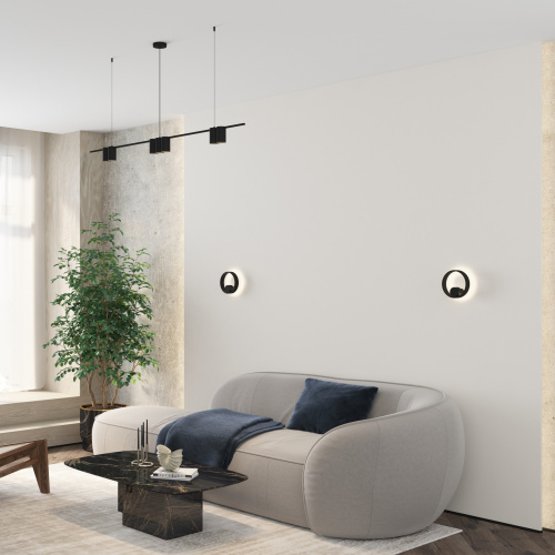 DK5060-BK Бра ORBIT, IP20, 3000К, LED, 10 Вт, черный матовый, алюминий фото 2