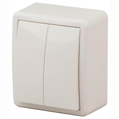 Выключатель двухклавишный ЭРА Эксперт 10AX 250V 11-1204-02 Б0020664 Выключатель двухклавишный ЭРА Эксперт 10AX 250V 11-1204-02 Б0020664