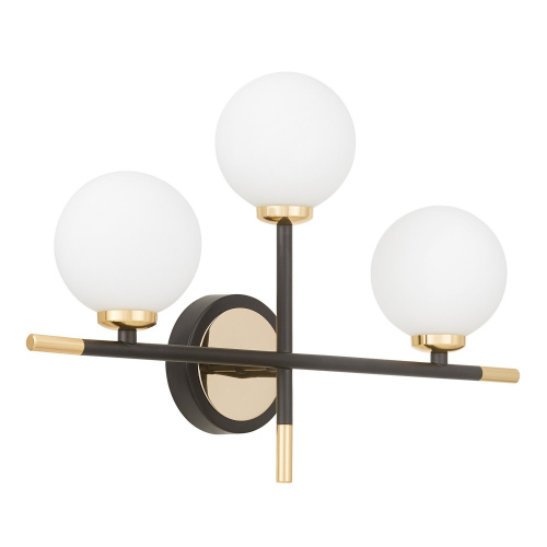 Бра Lumina Deco Marsiada LDW 6033N-3 BK+F.GD фото 2