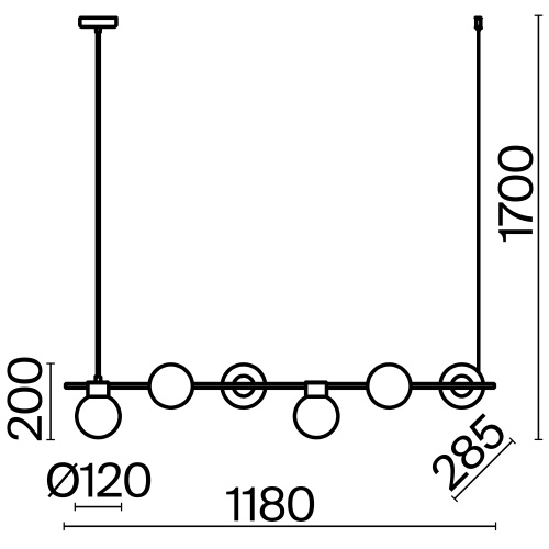 Подвесной светильник Freya FR5232PL-06B фото 10