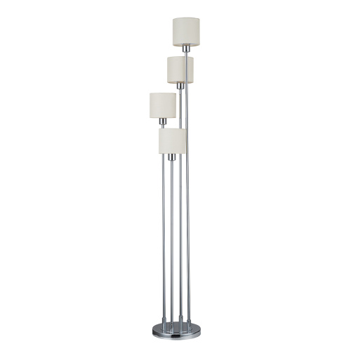 Напольный светильник Escada 1109/4 E14*40W Chrome/Beige фото 2 Напольный светильник Escada 1109/4 E14*40W Chrome/Beige фото 2