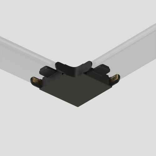 Соединитель угловой 90°, потолок–потолок, для треков Air, серия Base, пластик, чёрный фото 4