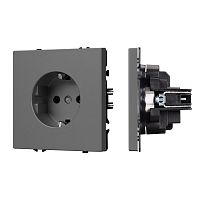 Механизм электрической розетки SCT-NOBE-MEU1-SFPL-GR (230V, 16A) Arlight 054279