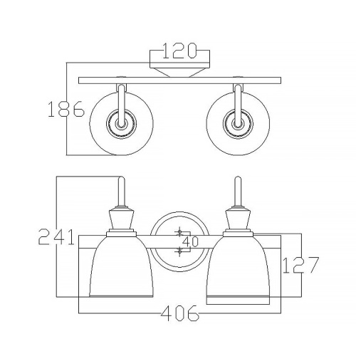 Бра для ванных комнат KL-CORA2-BATH Kichler, арт. KL-CORA2-BATH фото 6