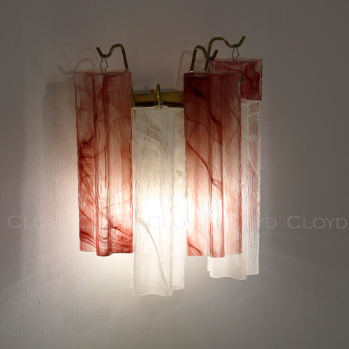 Бра Cloyd ANNO W1 / выс. 29 см - латунь - бел.-розов. стекло (арт.20085) Бра Cloyd ANNO W1 / выс. 29 см - латунь - бел.-розов. стекло (арт.20085)