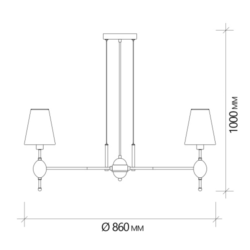 Подвесной светильник Escada 2106/8S E14*40W Nickel фото 6