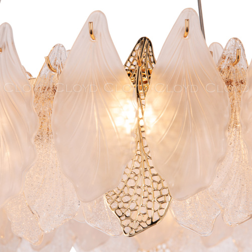 Люстра Cloyd SENEGAL-B C8 / Ø60 см - с золотыми листьями - золото (арт.10434) фото 4