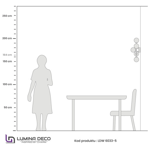 Бра Lumina Deco Marsiada LDW 6033-5 F.GD фото 7