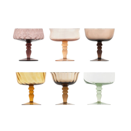 Набор бокалов Diseguale Amber/Pink set of 6