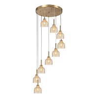 Подвесная люстра Indigo Caramella 11039/9P Amber V000433