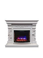 Каминокомплект MARSEILLES/ПАРИЖ Слоновая кость с очагом Электроочаг QUEEN/КУИН 25.5