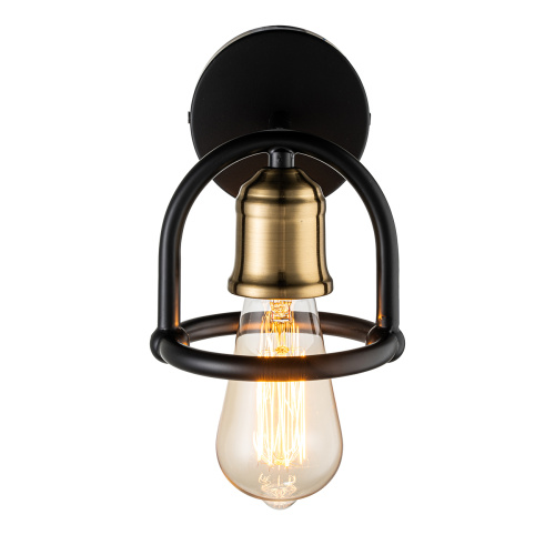 Настенный светильник Escada 659/1A E27*40W Black/Brass фото 3